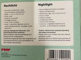 the back of a box with a label on it that says nightlight