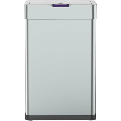 a close up of a trash can on a white background