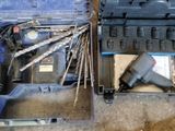 a tool box with a drill and a drillet inside of it