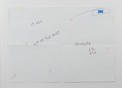 Lawrence WEINER (1942-2021). Feutre sur papier signé en bas …
