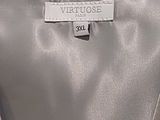 a close up of a dress shirt with a label on it