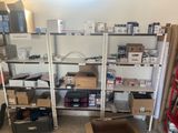 a room with a lot of boxes and boxes on the shelves