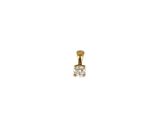 une image représentant un pendentif en diamant isolé sur fond blanc