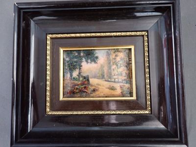 a picture of a painting hanging on a wall