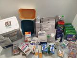 a lot of items that are sitting on the counter
