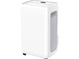 un purificateur d'air blanc posé sur une table