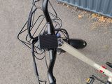 a close up of a bicycle with a basket on the handlebars