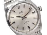 an image of a rolex watch with a silver dial