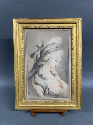 une peinture représentant une femme tenant un bébé dans ses bras