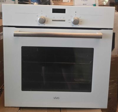 a white oven that is sitting in a box