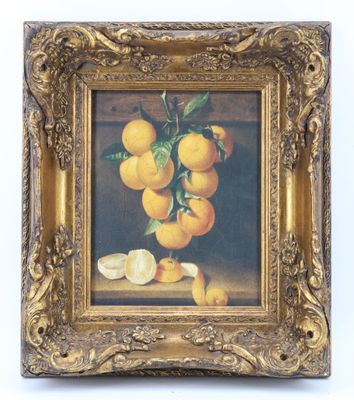 une image représentant un tableau où l'on voit des oranges et des citrons posés sur une table