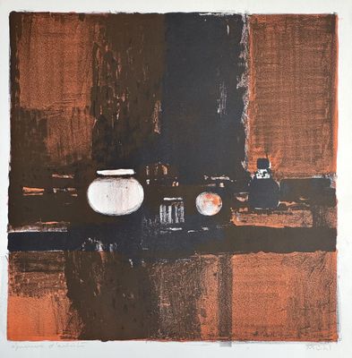 une image représentant un tableau représentant un vase posé sur une table