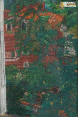 Jean GOULEMOT (1937-2023) Lot de deux pastels : - Vue d'inté…