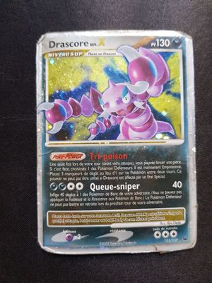 PLATINE - Drascore Niveau X 123/127 - poor - carte pokémon