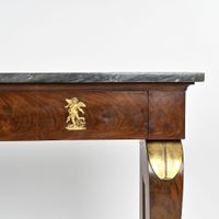 Console rectangulaire en acajou et placage d'acajou, pieds à… (photo 4)