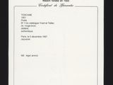 a close up of a piece of paper with a stamp on it
