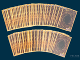 a lot of cards that are sitting on a table