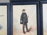 many pictures of men dressed in military uniforms