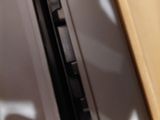 a close up of a microwave oven with the door open