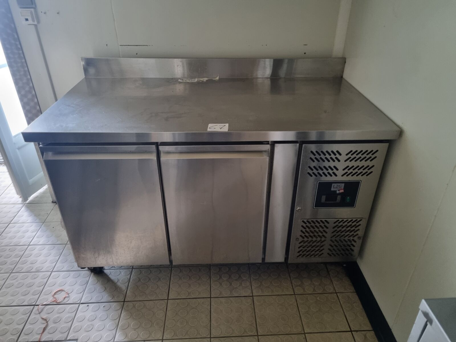 1 enfilade réfrigérée adossée 2 portes en inox GNH2200TN ECO…
