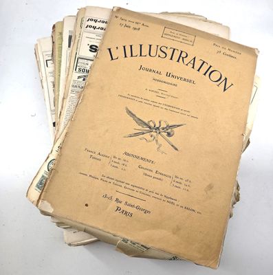 LOT. Réunion de divers exemplaires de "L'illutration, journa…