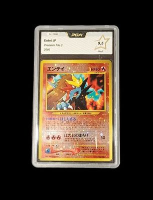 a close up of a pokemon card with a black background