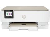 L'imprimante HP Deskjet est posée sur une surface blanche