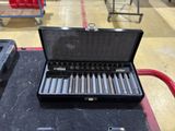 a tool box with tools in it sitting on a table