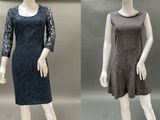 two mannequins dressed in different styles of clothing on a mannequin stand