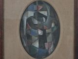an image of a picture of a painting of a man in a circle