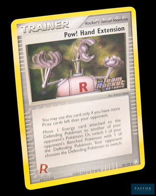 carte à collectionner Pokémon représentant un robot et une main articulée