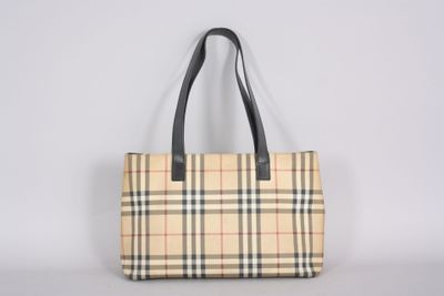 the small vintage check tote bag