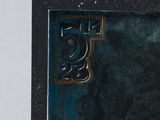 a picture of a black box with a cross on it