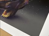 a picture of a picture of a dragon with a space background