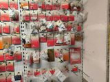 a wall with many different types of cell phones on it