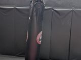 a boxing bag hanging on a wall in a gym