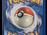 a picture of a pokemon card with a red and white ball on it