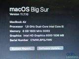 an image of a close up of a computer screen with the macos big sur logo