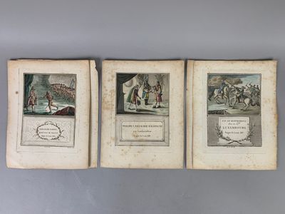 Jean-Marie MIXELLE (1758-1832) (graveur) - Lot de cinq ESTAM…