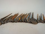 an image of a bunch of old tools sitting on top of a table