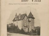 an old book with a picture of a house on the cover