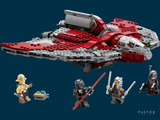 lego star wars sith vader ' s imperial starfighter set is on display