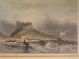 une image d'un tableau représentant un château sur une colline