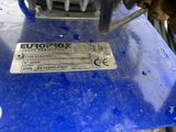 an image of a close up of a blue machine