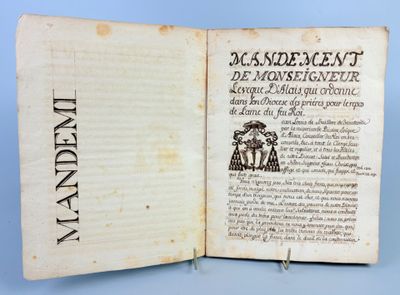an open book with a picture of a man and woman on it