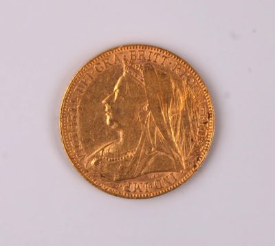 ROYAUME-UNI. Une pièce souverain or Victoria "Tête vieille v…