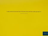 an image of a yellow wall with a quote on it