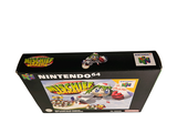 a black box with a toy car inside of it
