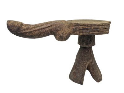 an image of a wooden table with two legs and a piece of wood on top of it