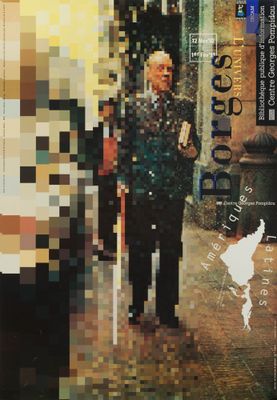 a poster of a man walking down a city street